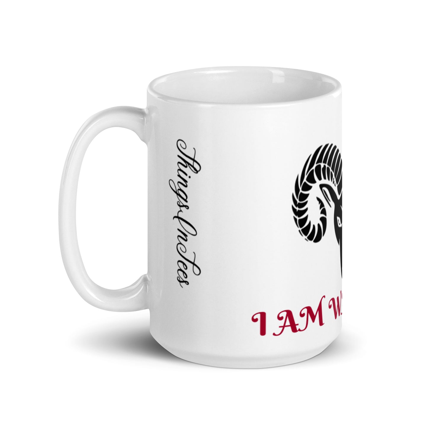 White glossy mug - Things in Tees