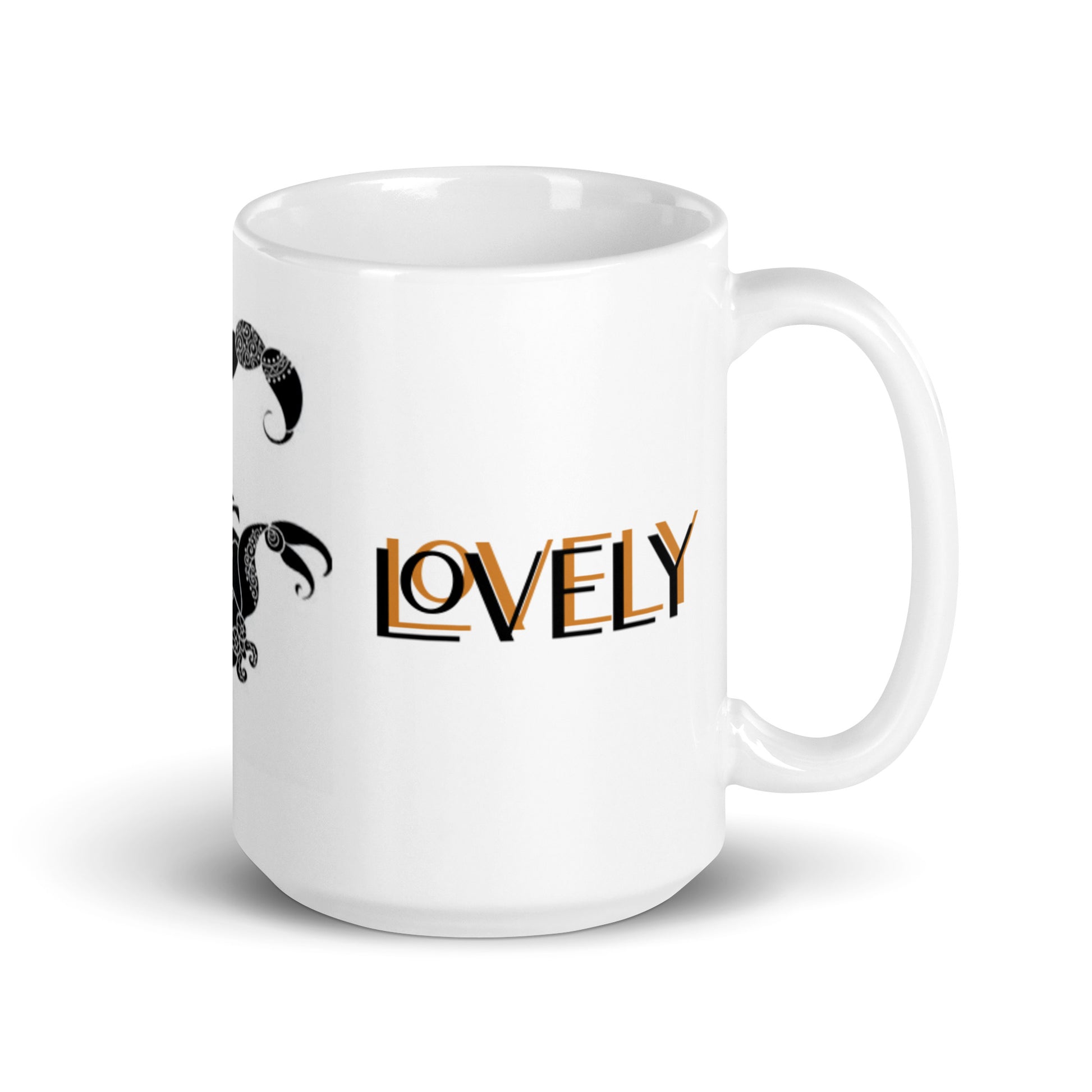 White glossy mug - Things in Tees